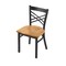 Holland Bar Stool Co 620 Catalina 18" Chair with Pewter Finish and Medium Oak Seat 62018PWMedOak - alternate 1